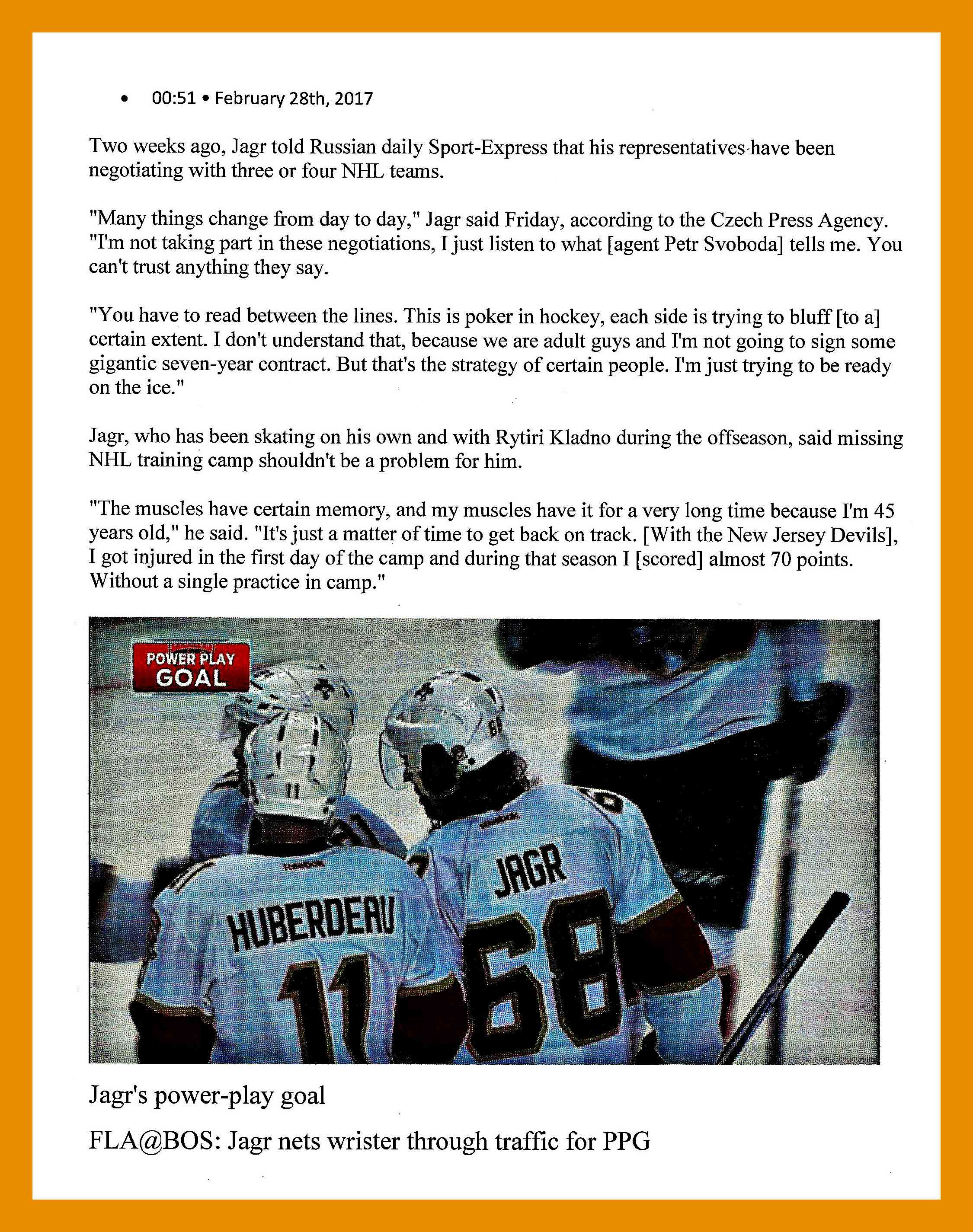 A Day at the Office JAGR four