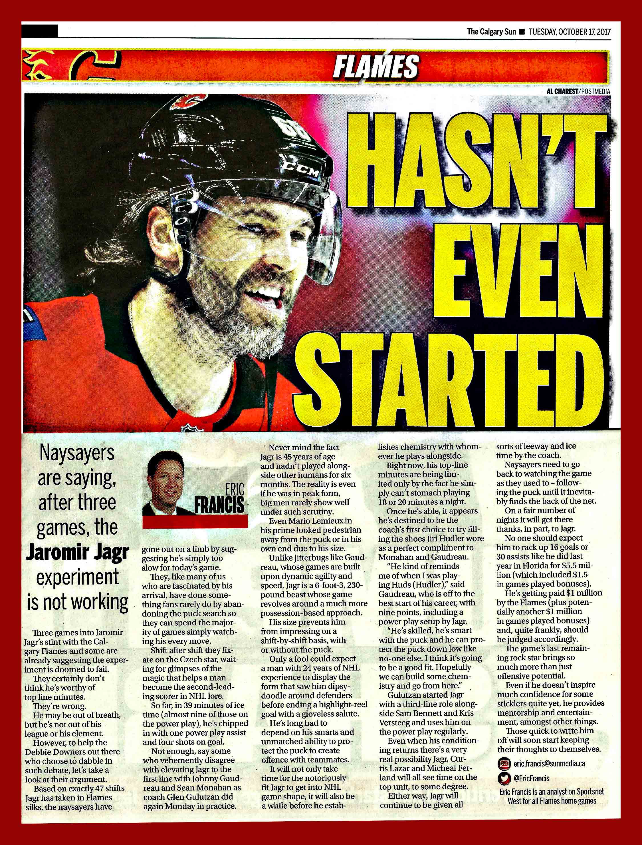 A Day at the Office JAROMIR JAGR